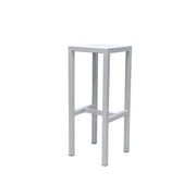 Sgabello Bar Fisso Metallo New Elma Bianco Cm 30x30h75