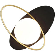 Trade Shop - Applique Lampada Da Interno A Parete In Stile Contemporaneo Con Attacco G9 Nero Oro Aq58 -