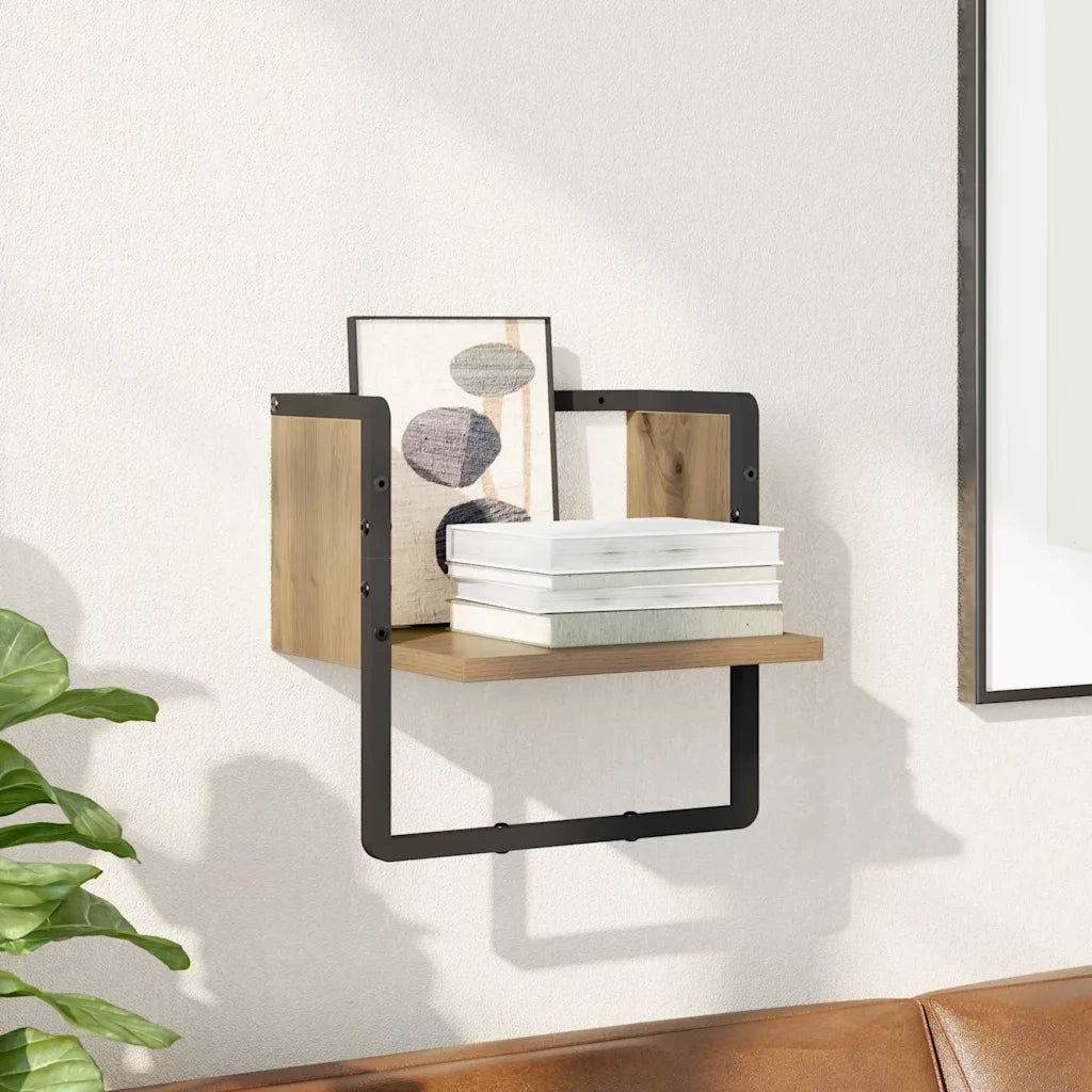 Scaffale da parete Rovere Artigianale 30 x 25 x 30 cm 893636