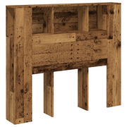 Testiera | Testata con Contenitore Legno 120x19x104,5 cm in Multistrato
