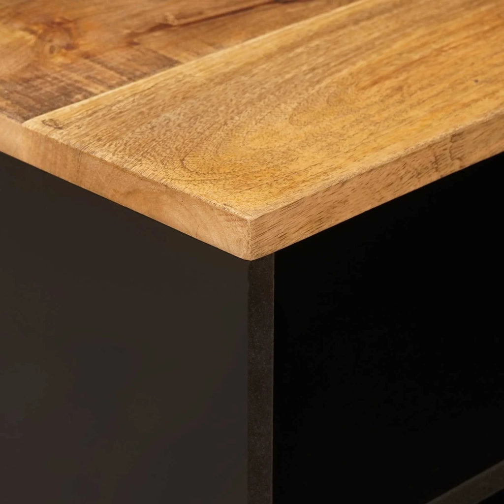 Mobile TV Marrone 80 x 33 x 46 cm Legno di mango massello 4018311