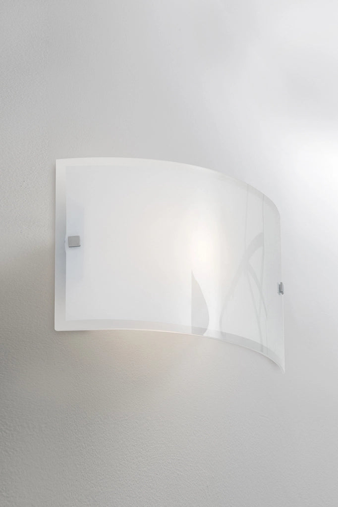 Plafoniera MILETO Rossini Group in vetro bianco satinato, diametro 50cm, attacco E27, ideale per illuminazione interna IP20 - MIE003B