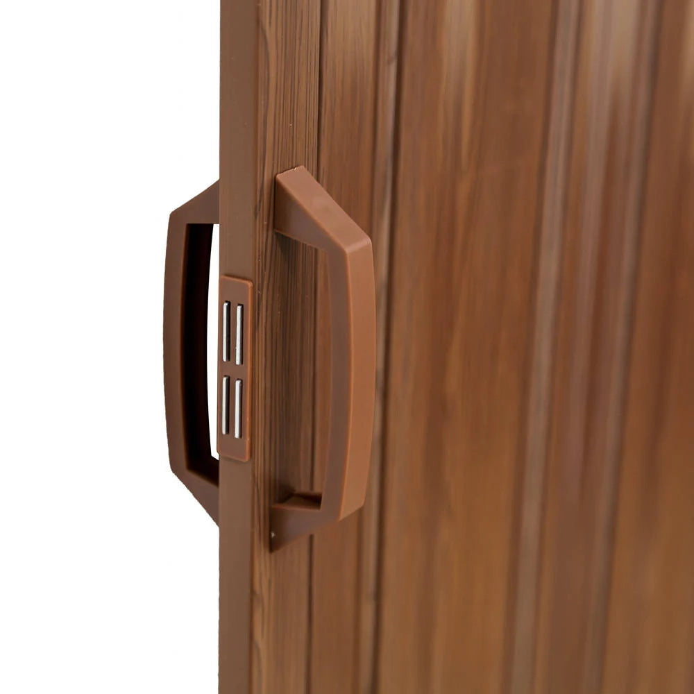 Porta a soffietto pieghevole porta da bagno in PVC estensibile scorrevole larghezza 80 cm marrone 08_0000544