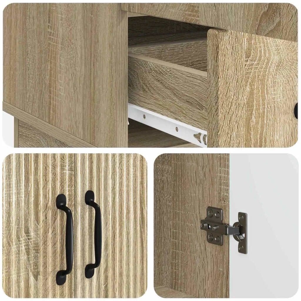 Credenza Rovere Sonoma 66 x 34,5 x 92 cm Legno ingegnerizzato
