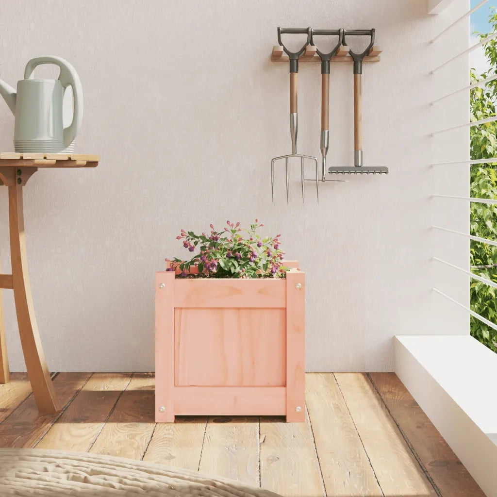 Fioriera da Giardino-Vaso da Esterno 31x31x31 cm in Legno Massello di Douglas