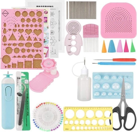 Strumento per Quilling da 24 pezzi - Set di Kit per Quilling - Kit di Attrezzi per Quilling - Arte Manuale e Natura