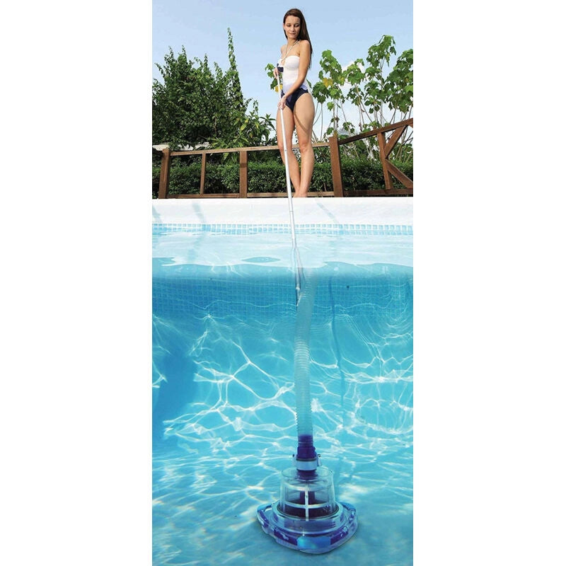 Bestway k816cbx aspiratore da fondo con asta per la pulizia delle piscine a spinta manuale