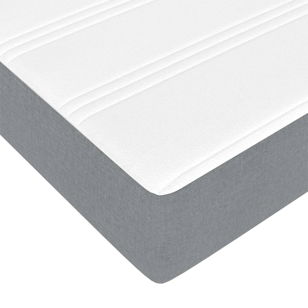 Struttura letto con materasso 2 pcs Grigio chiaro Tessuto 3399508