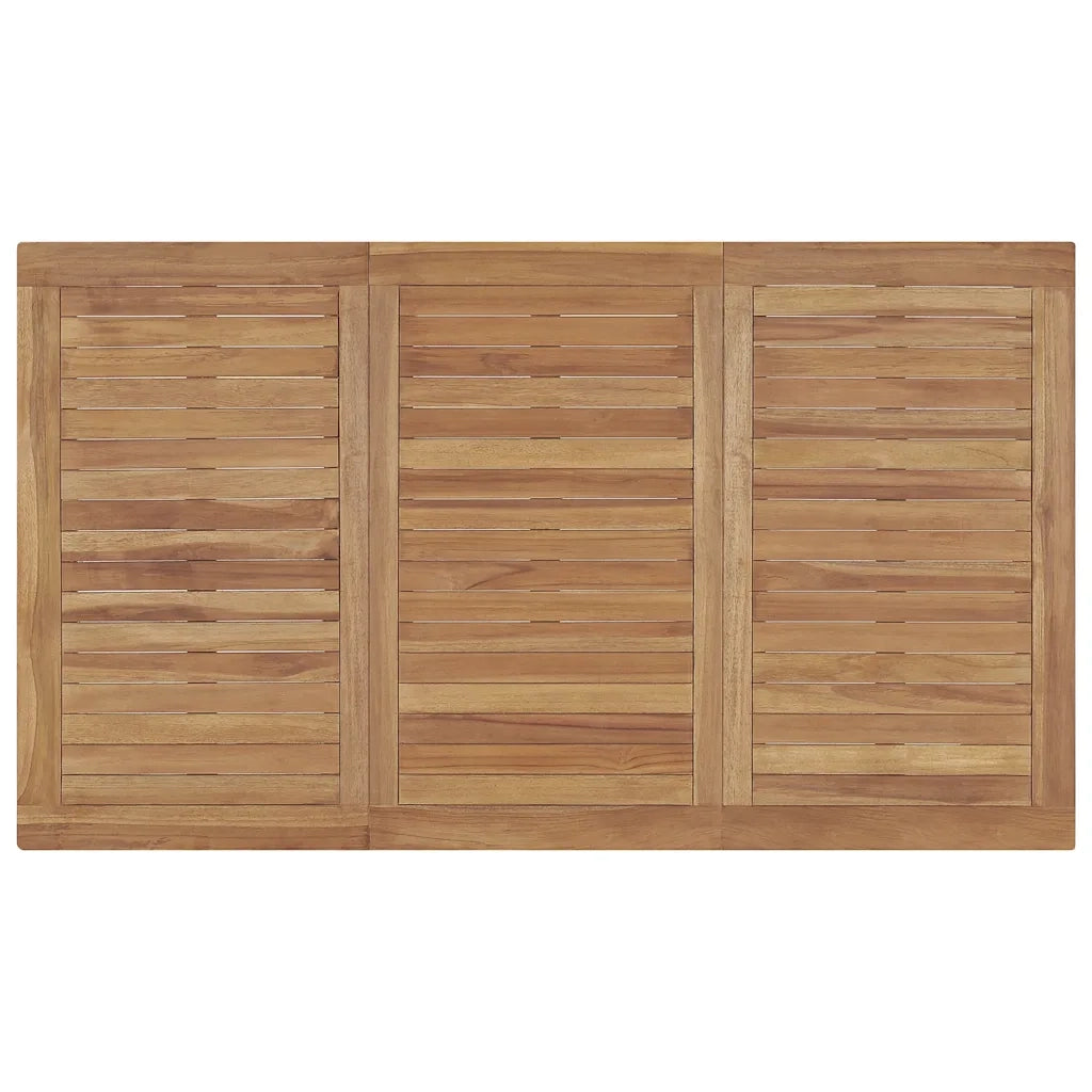 Tavolo da Pranzo da Giardino 140x80x77 cm in Massello di Teak cod mxl 53625