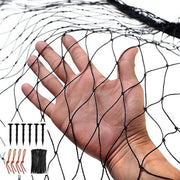 Rete per uccelli 7,5x15 m, reti per uccelli nere, protezione degli uccelli.