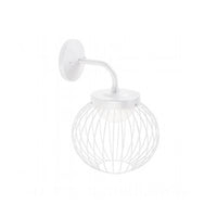 Applique Da Esterno Moderna Cage Alluminio E Termoplastica Bianco Led 20W 4000K