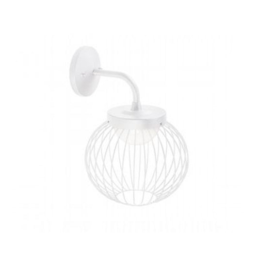 Applique Da Esterno Moderna Cage Alluminio E Termoplastica Bianco Led 20W 4000K