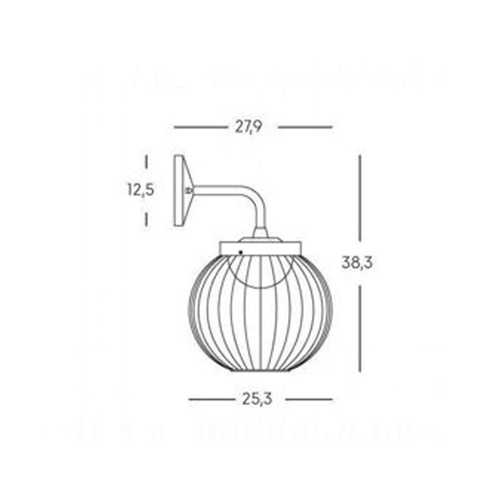 Applique Da Esterno Moderna Cage Alluminio E Termoplastica Bianco Led 20W 4000K