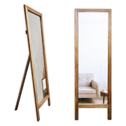 Crea, Specchio Forma Rettangolare, 45x145h cm Marrone Noce