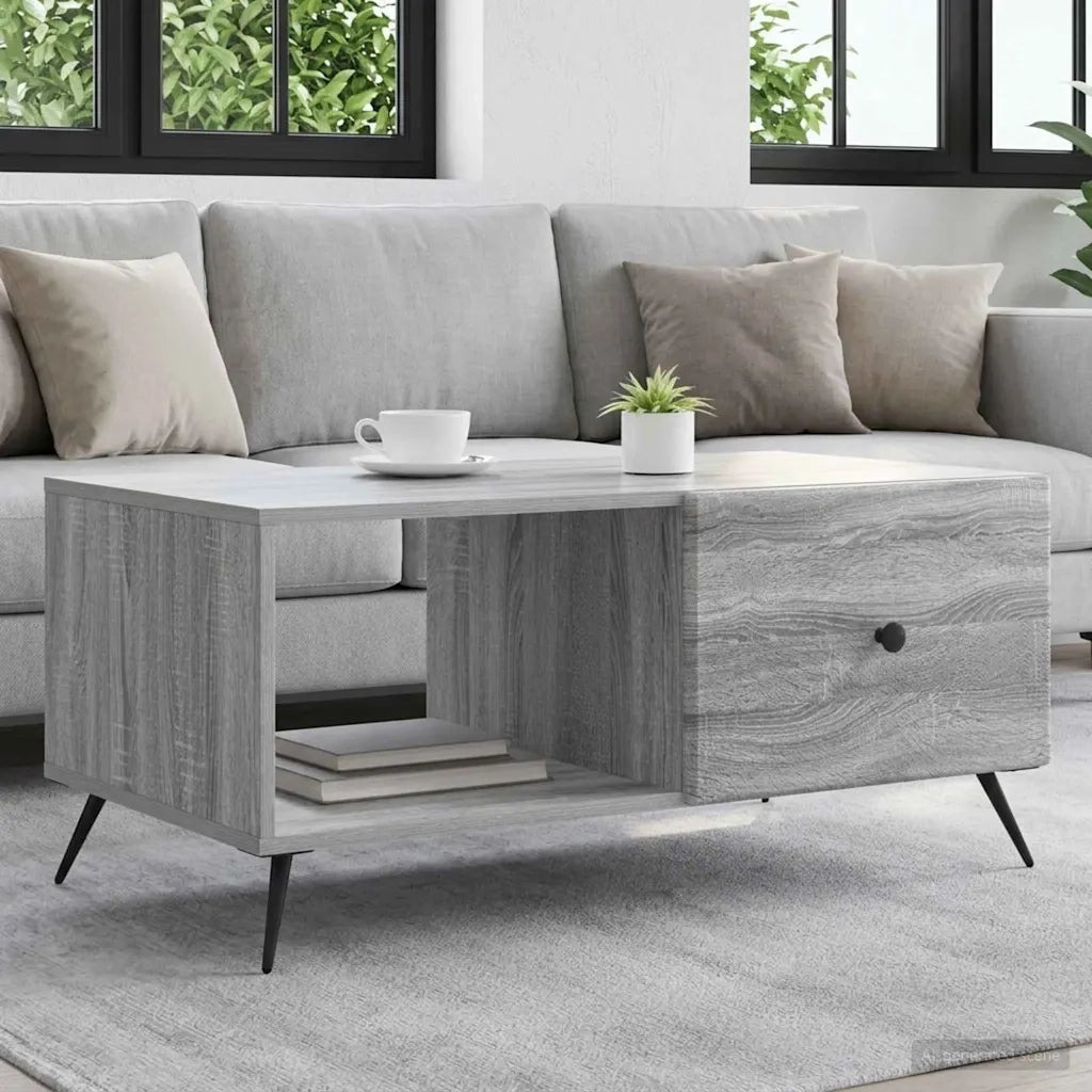 Tavolino da salotto Grigio Sonoma 90 x 50 x 40 cm 895651