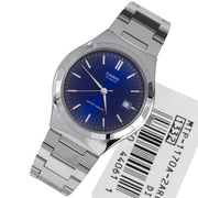 Trade Shop - Orologio Da Polso Casio Mtp-1170a-2ardf Analogico Uomo Acciaio Data Q Blu -