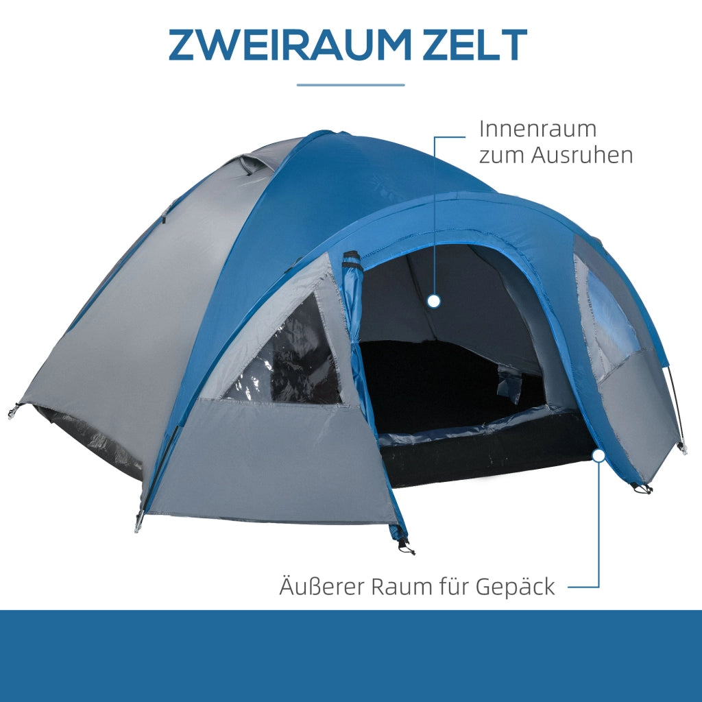 TENDA 4 POSTI 4 STAGIONI 60x18x18 cm Blu Poliestere