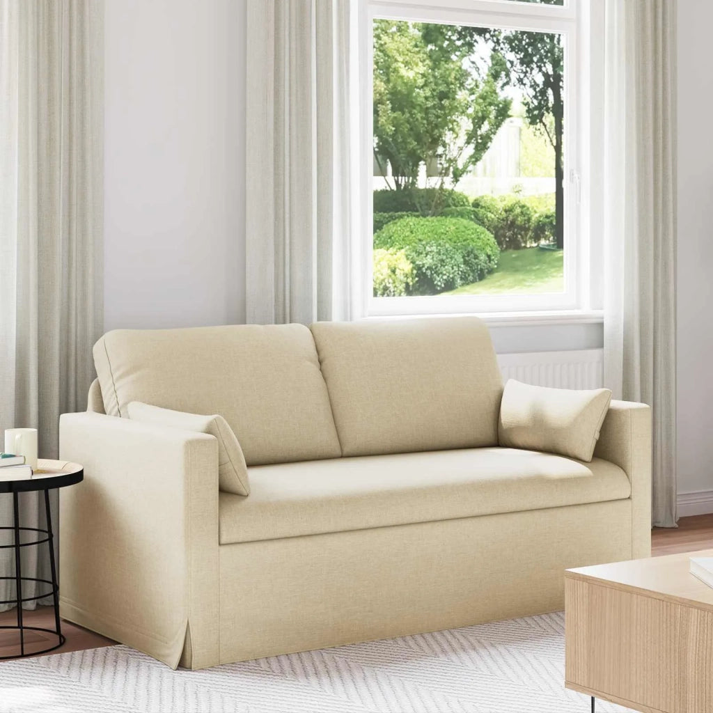 Divano | Divano da soggiorno | Sofa Crema 158 x 78 x 80 cm Tessuto