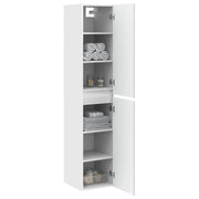 Mobiletto da Bagno | Armadio da bagno a Muro Bianco 33 x 34,5 x 160 cm