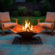 Focolare Ruggine 53 x 53 x 18,5 cm Acciaio Corten 8012605