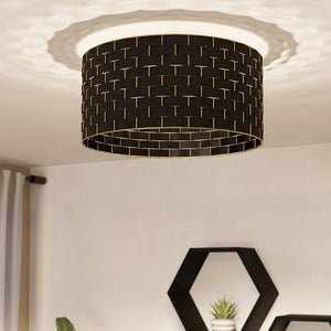 Plafoniera Moderna Marasales 1 Luce Acciaio Nero