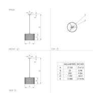 Lampadario Moderno Marasales Piccolo 1 Luce Acciaio Nero