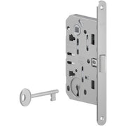 SERRATURA PATENT B.TONDO CROMO OPACO MEDIANA AGB  I.MM 90 F.MM 18 E.MM 50