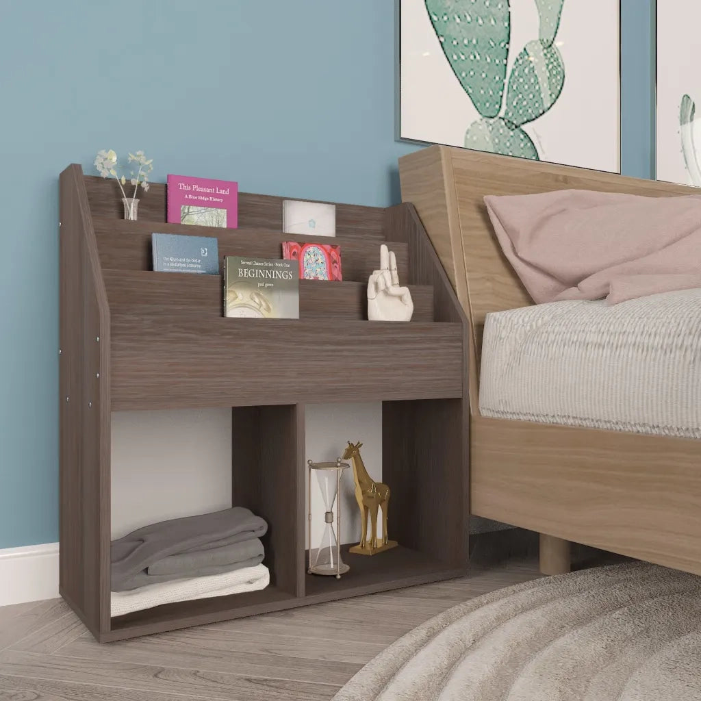 Portariviste Bambini Grigio e Sonoma 71x30x78,5 cm Truciolato cod mxl 71552