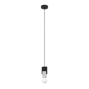 Lampadario A Sospensione Moderno Lobatia Acciaio Nero 1 Luce E27