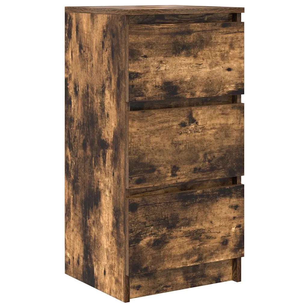 vidaXL Credenza Rovere Fumo 37,5x35x76 cm in Legno Multistrato