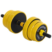 SET 2 IN 1 BILANCIERI E MANUBRIO COMPONIBILE 20 KG
