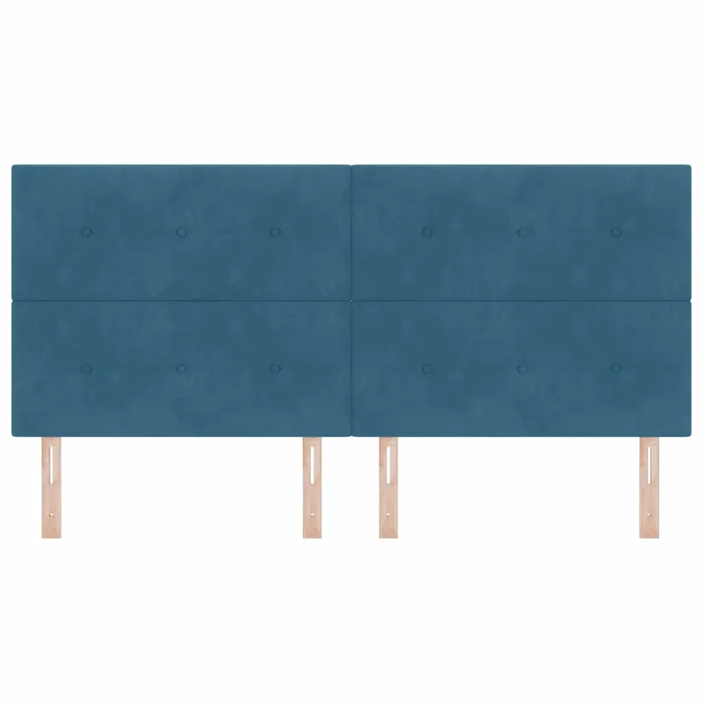 Testiera Blu Scuro 200 cm Velluto 3337871