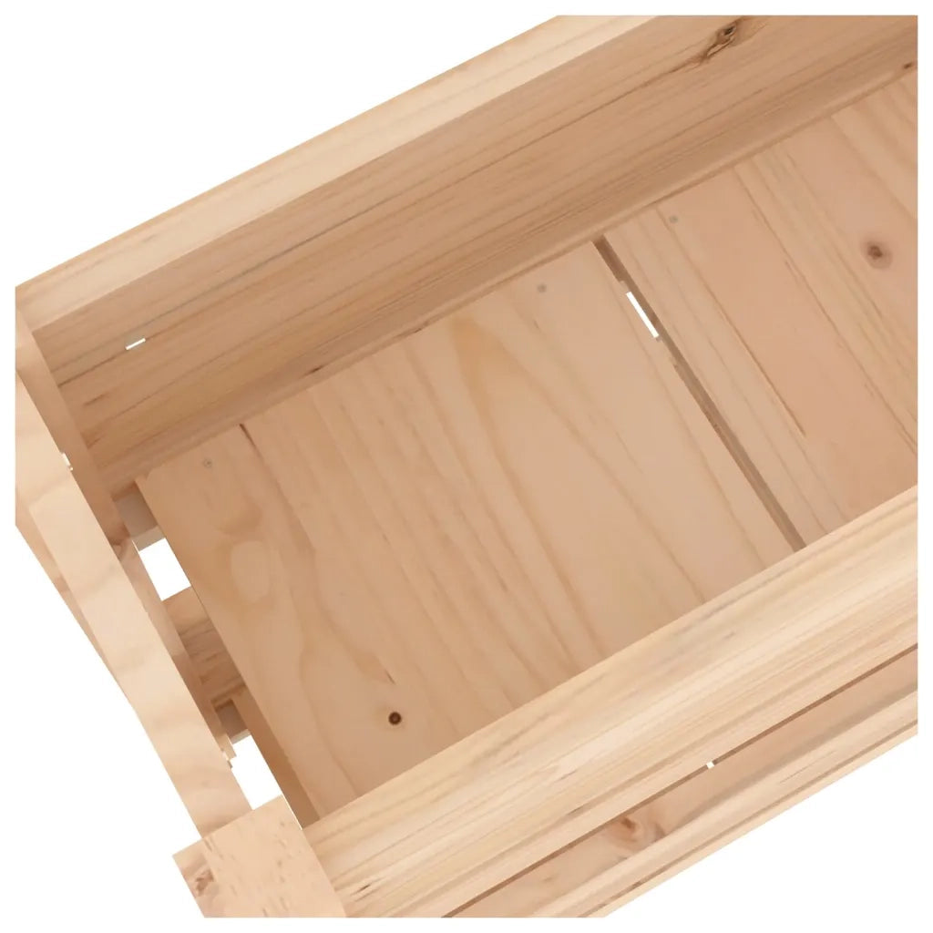 Fioriera | Cassetta per fiori | Vaso 77x25x66 cm in Legno Massello di Pino