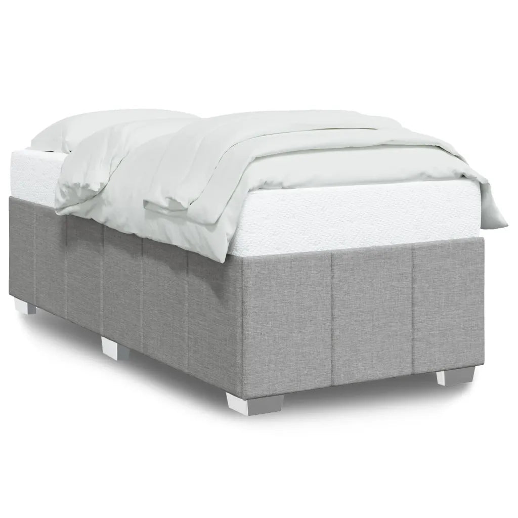 Giroletto senza Materasso Grigio Chiaro 80x200 cm Tessuto