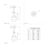 Lampadario Moderno Casibare 1 Luce Acciaio Nero