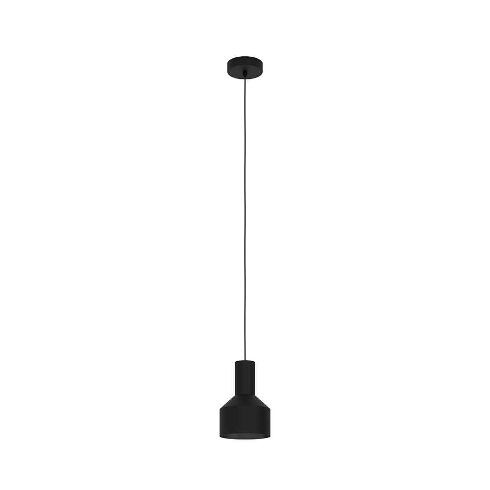 Lampadario Moderno Casibare 1 Luce Acciaio Nero