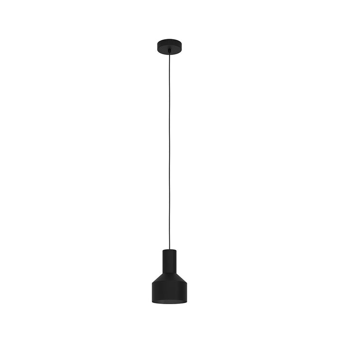 Lampadario Moderno Casibare 1 Luce Acciaio Nero
