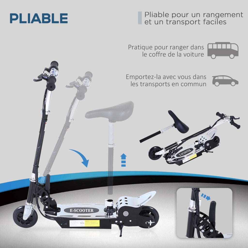 Trottinette Elettrica Pieghevole Bambini ¨C zephmum ¨C Nero