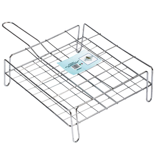 graticola cromata per carciofi cm. 30x30 cod:ferx.99556