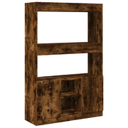 Credenza | Madia | Buffet da pranzo | Armadio da pranzo Rovere Fumo 92x33x140 cm in Legno Multistrato