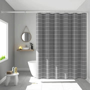 Douchegordino acqua resistente per la cabina doccia in poliestere grigio plaid per la camera da letto, tenda di separazione per la cucina e per la cabina doccia