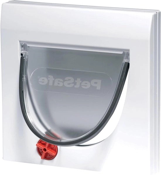 Porta gatti classica - 4 opzioni di chiusura, chiusura magnetica, facile assemblaggio, impermeabile - Argento bianco