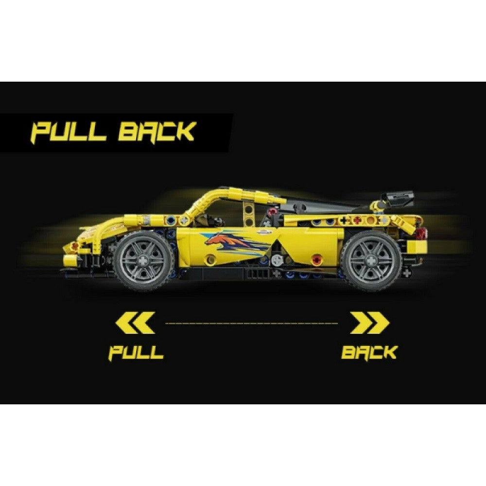 Trade Shop - Costruzioni Mattoncini 509 + Pezzi Auto Sportiva Compatibile Q-jm801 -