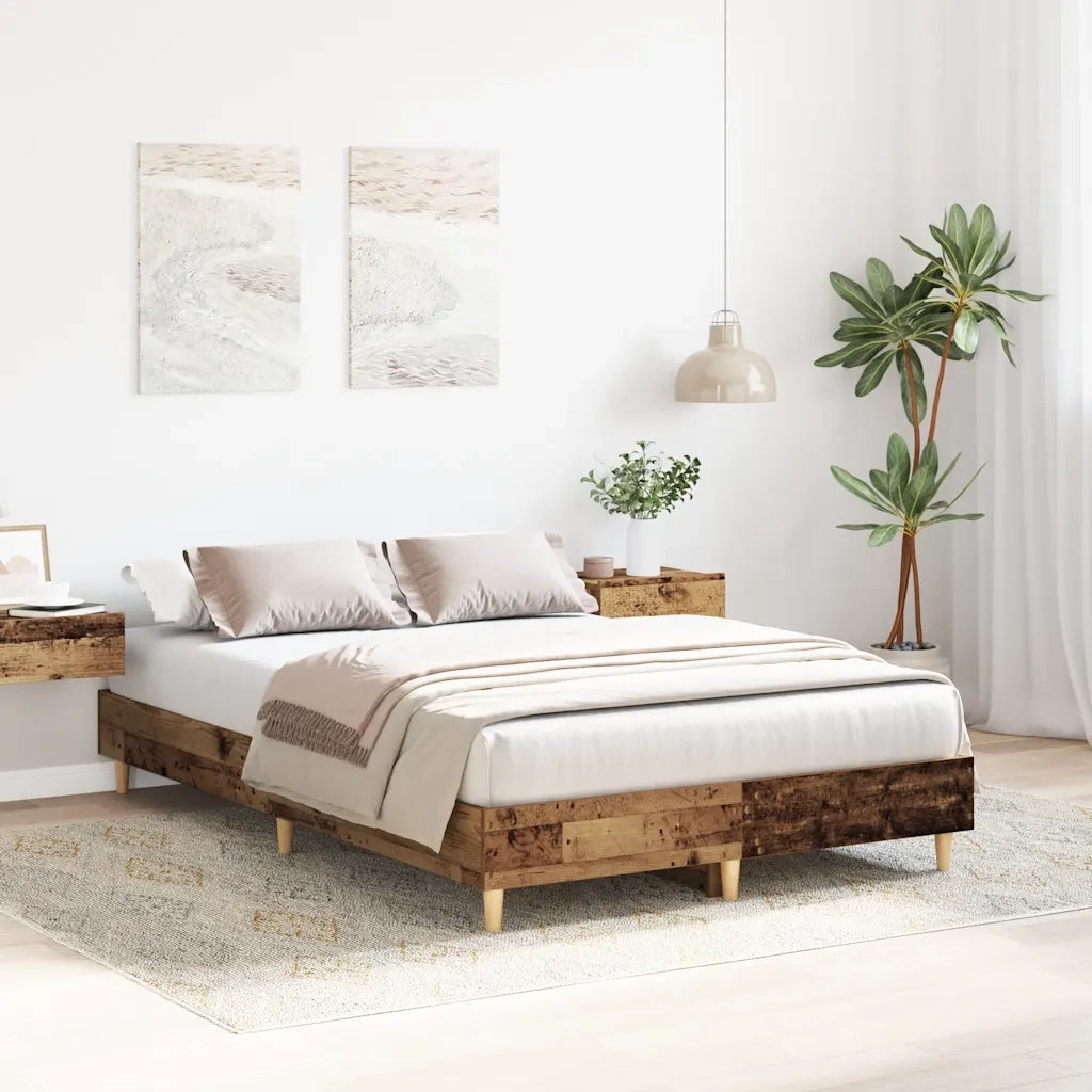 Giroletto senza Materasso Legno Antico 140x190 cm in Truciolato 861064