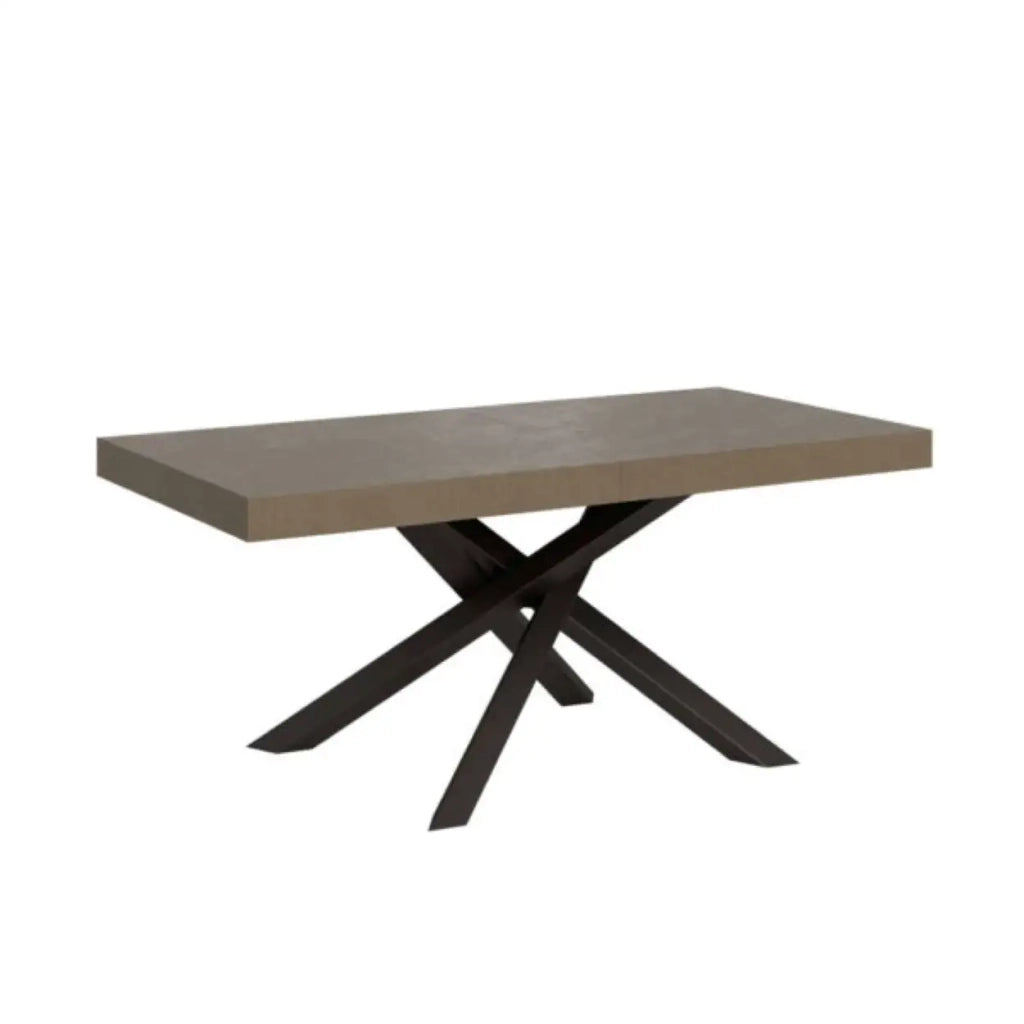 Tavolo allungabile 180/440x90 cm Volantis tortora gambe antracite