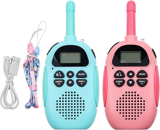 Radiocomunicazione per Bambini - 3 Miglia di Raggio - Radiocomunicazione a Due Vie con Lampada da Tasca - Idee di Festa