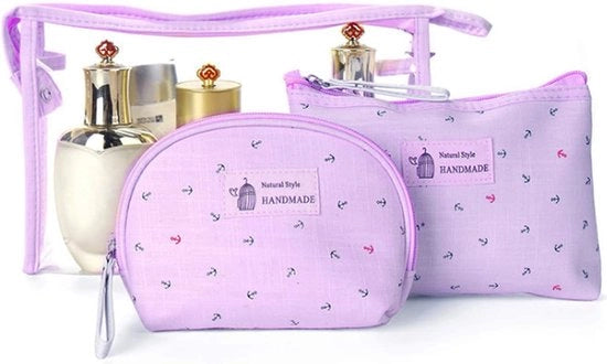 Toilette portatile per uomini e donne, leggera, con tasca di chiusura, grande, impermeabile, per borsa da viaggio, toilette per viaggi.
