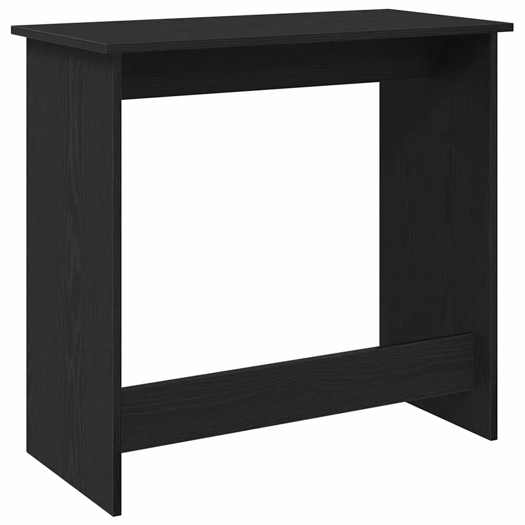 vidaXL Scrivania Nera 80x40x75 cm in Legno Multistrato