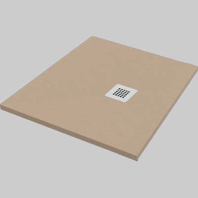 PIATTO DOCCIA QUADRATO EFFETTO PIETRA SABBIA  80x80     MADE IN ITALY