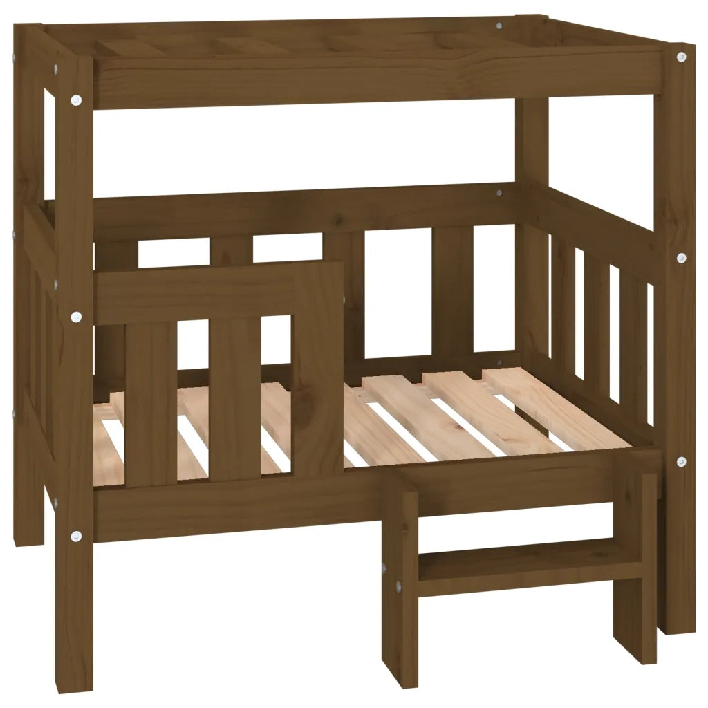 Cuccia per Cani Ambra 75,5x63,5x70 cm in Legno Massello di Pino 822380